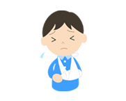 ケガをしたイメージイラスト